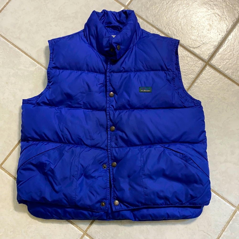 L.L.Bean puffer vest button up